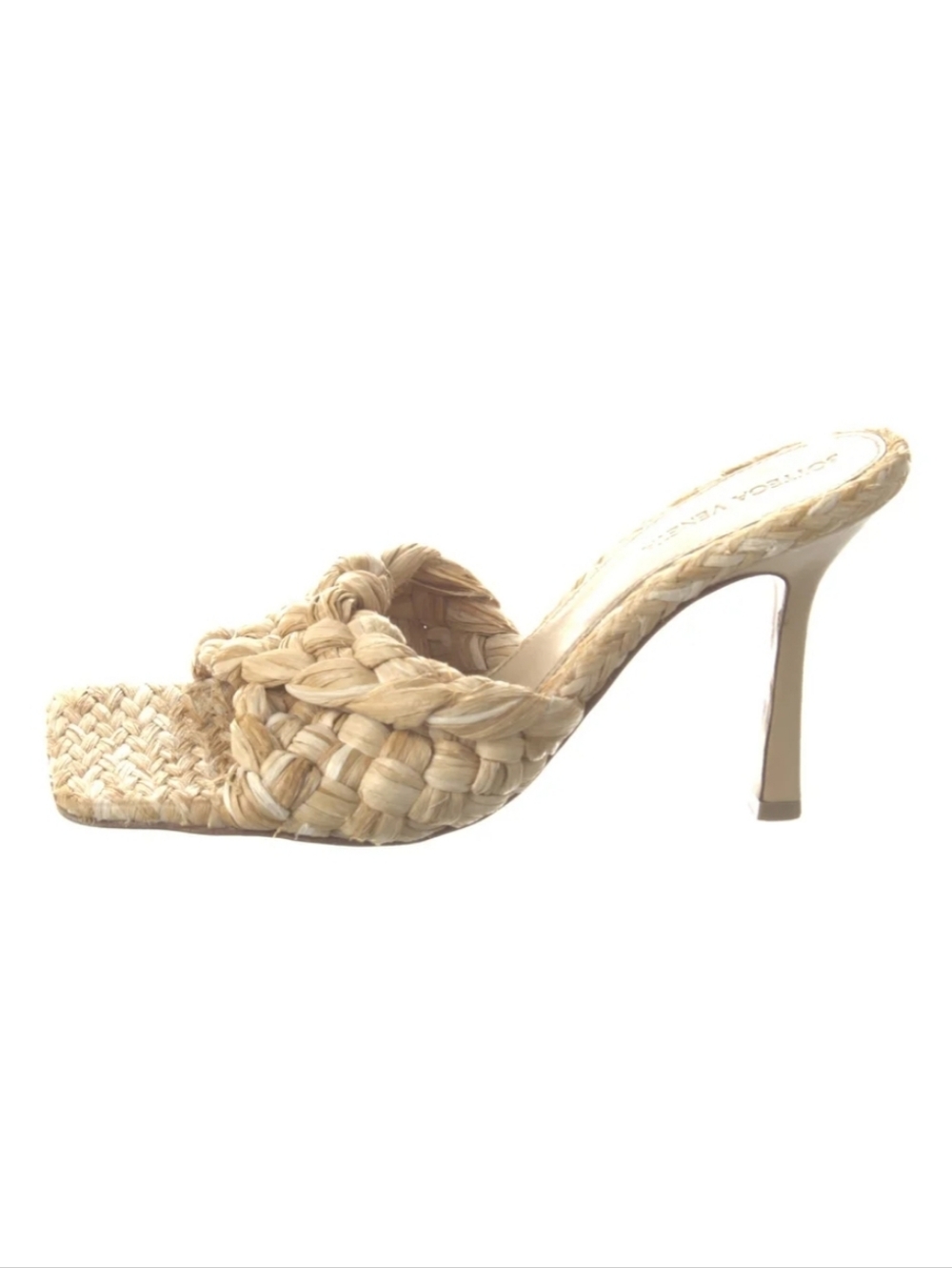 Bottega Veneta Authentic Raffia Slides Size: 7.5 | IT 37.5